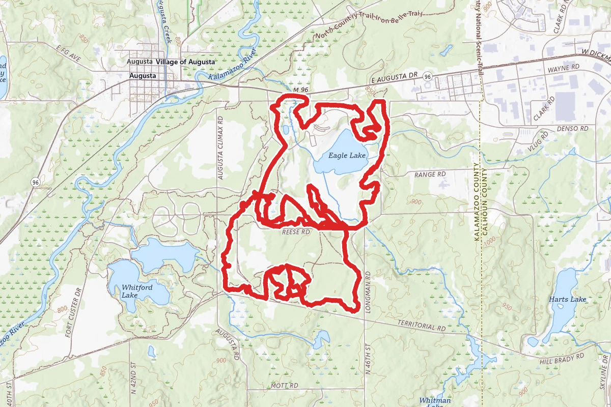 Fort Custer State Recreation Area Singletrack Loop