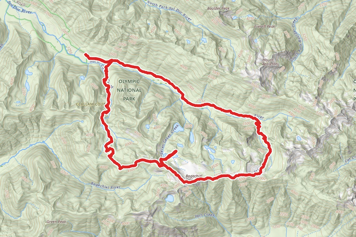 High Divide - Seven Lakes Basin Loop