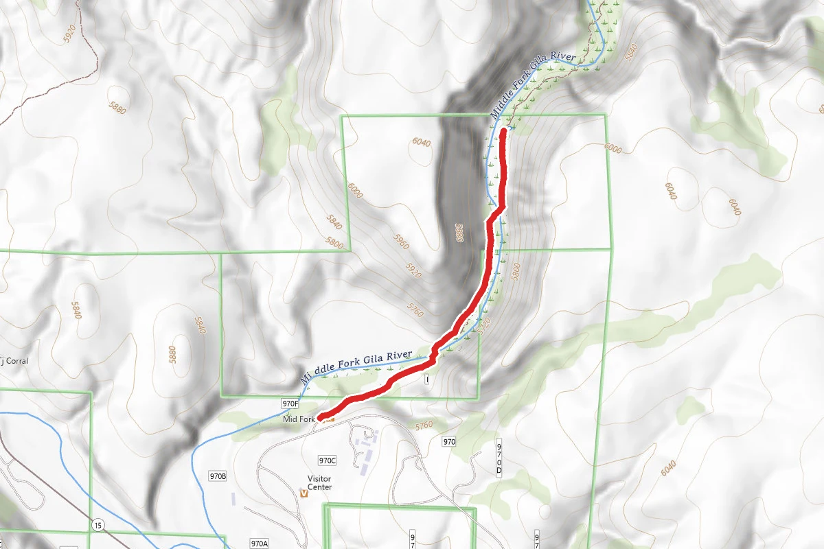 Middlefork (Lightfeather) Hot Springs Trail