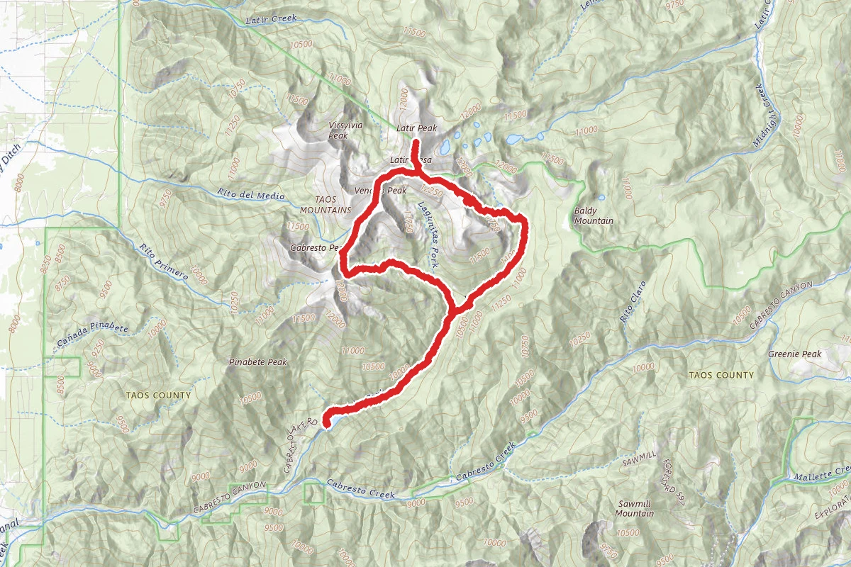 Latir Peak Loop Trail