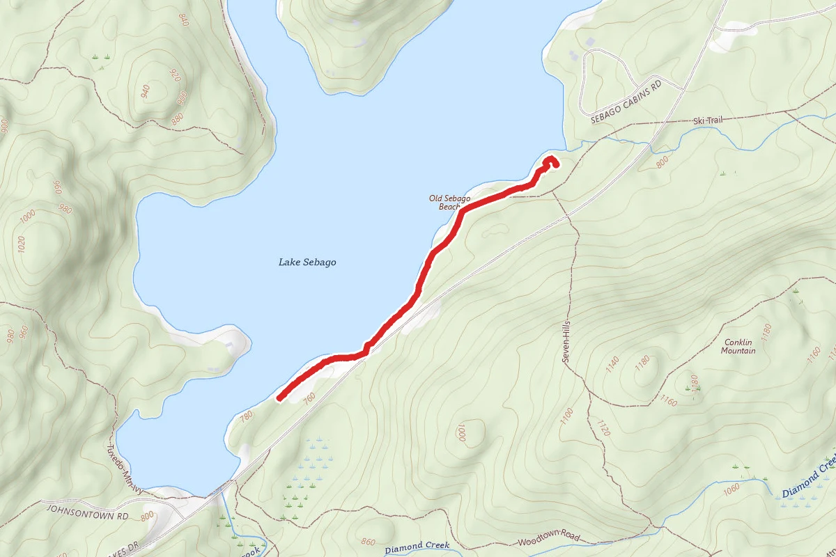 Lake Sebago Beach Trail