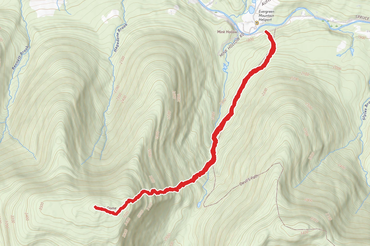 North Dome via Devil's Path Trail