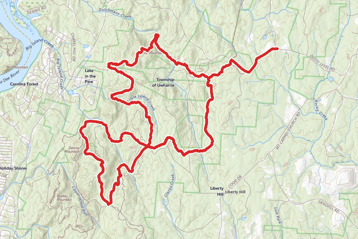 Uwharrie and Dutchman's Creek Loop