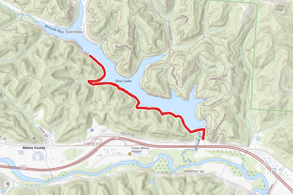 Dow Lake via Hickory Mulit-use Trail
