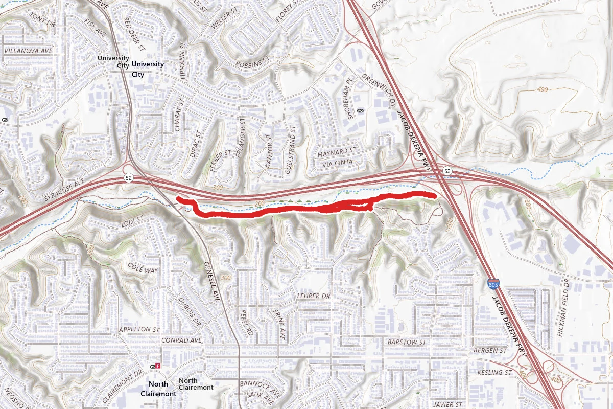 San Clemente Canyon Trail