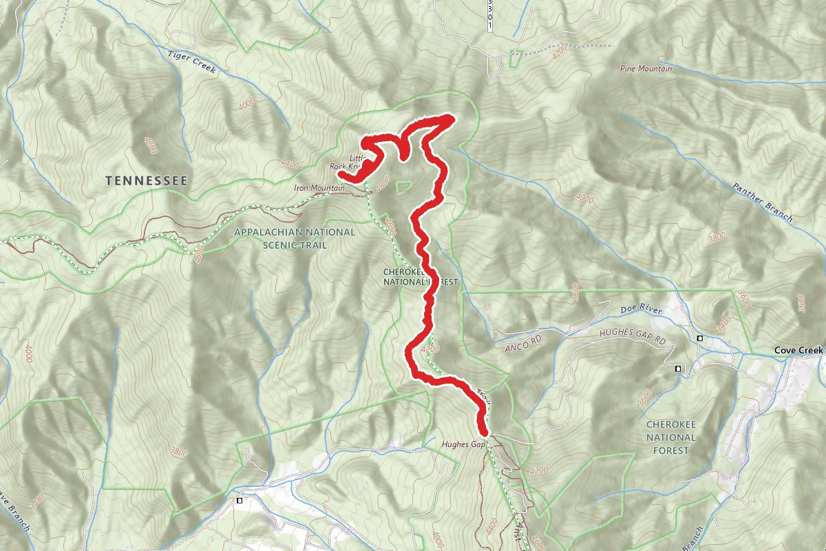 Hughes Gap to Little Rocky Knob