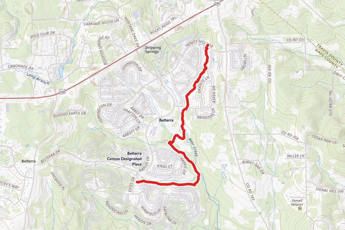 Belterra Monarch Trail, Live Oak Loop and Whitetail Run