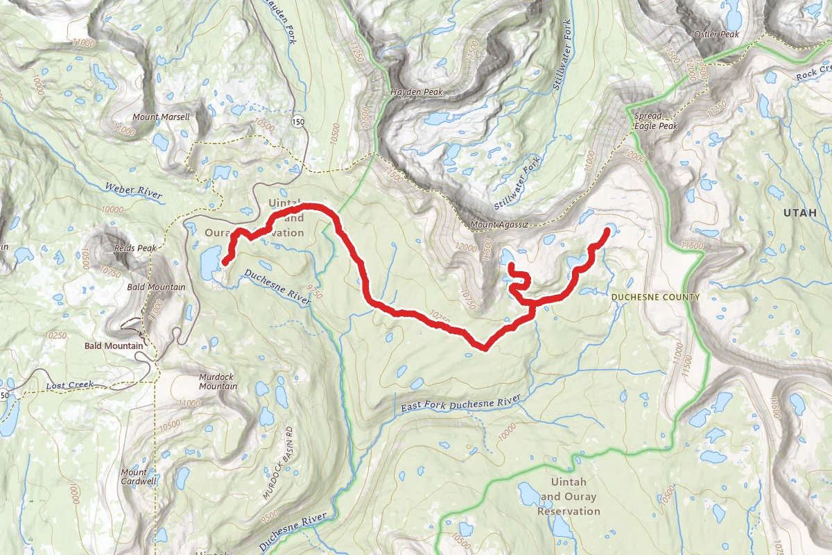 Highline to Blue Lake & Shaler Lake
