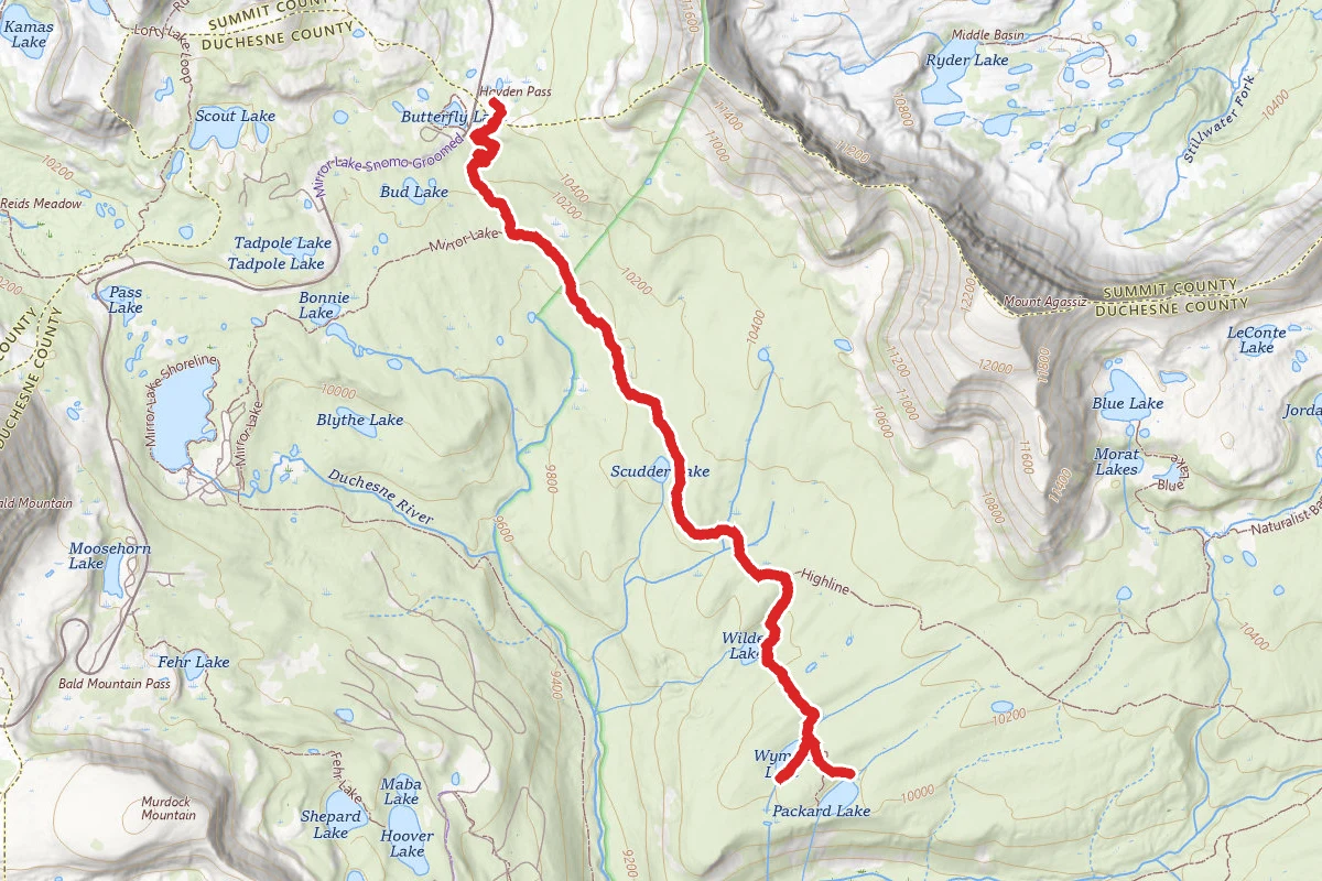 Packard and Wyman Lakes Trail