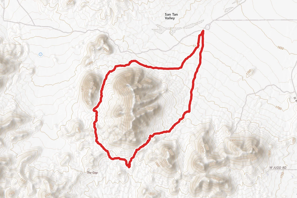 San Tan, Hedgehog, and Moonlight Trail Loop
