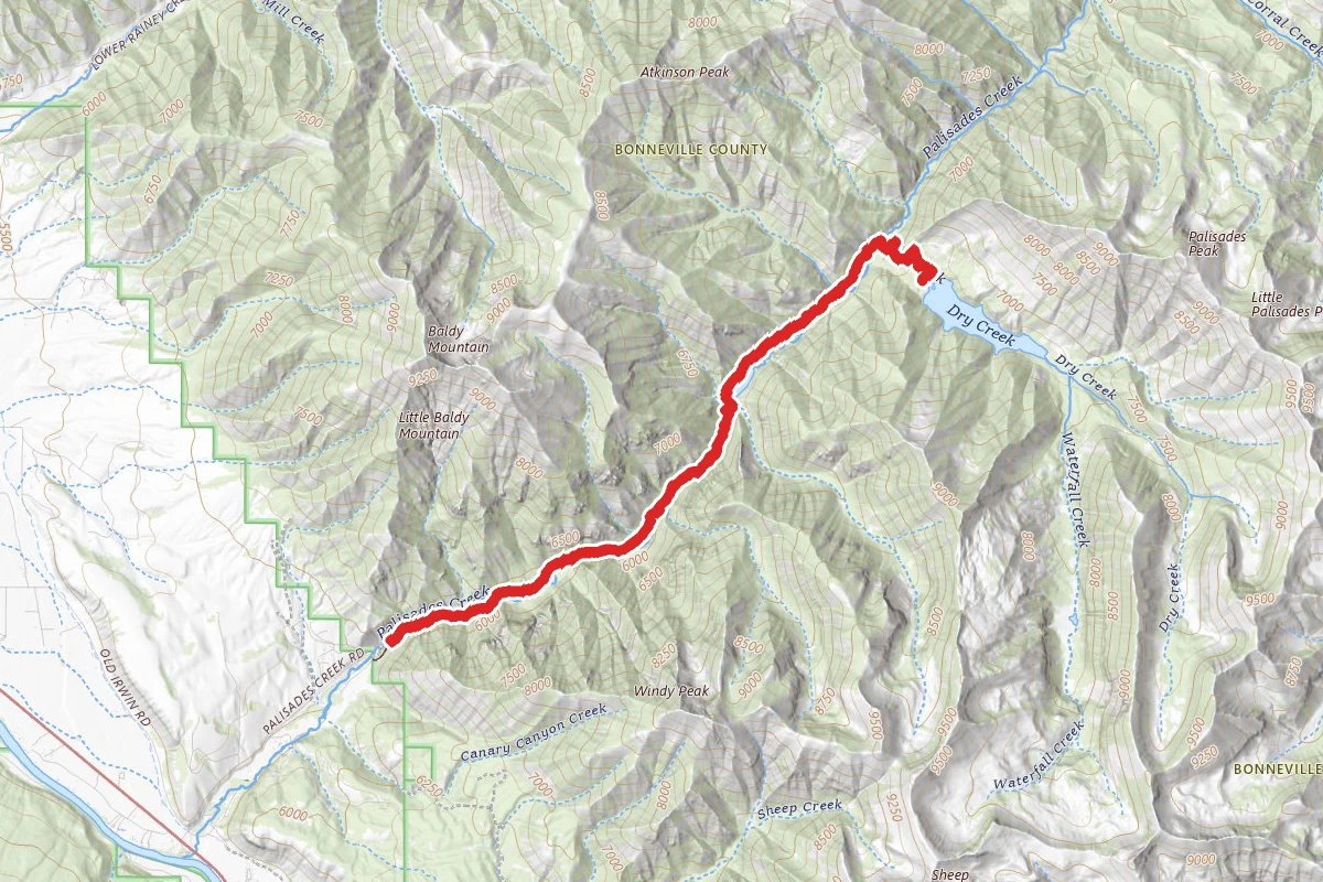 Upper Palisades Lake Trail