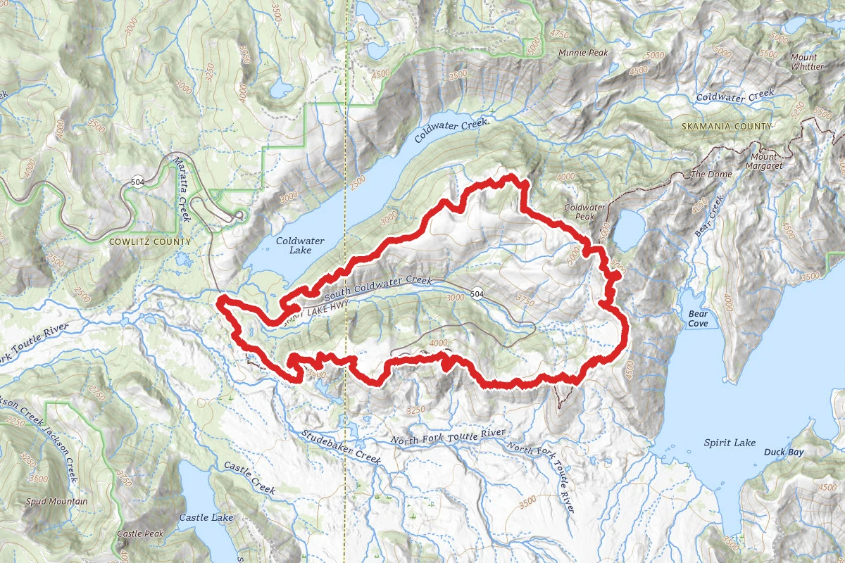 Boundary Trail to South Coldwater Trail