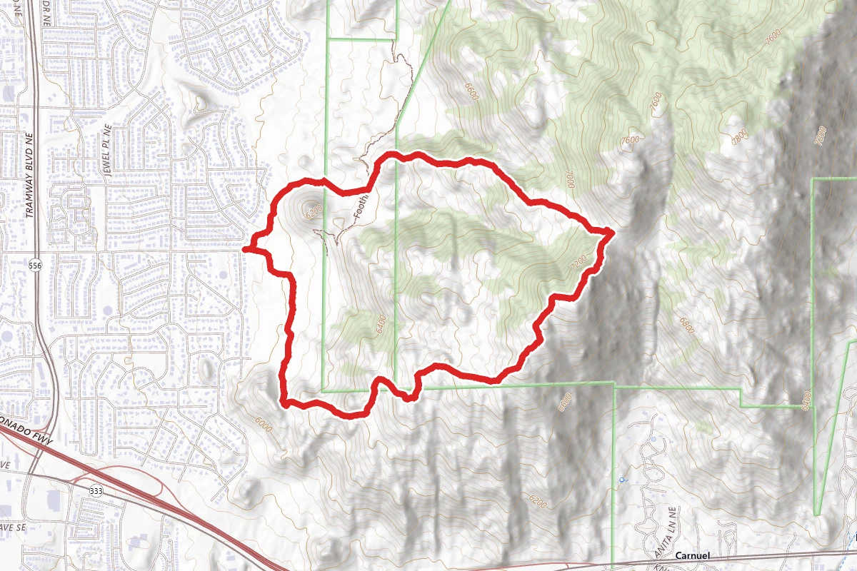 Eye Of The Sandias Loop Trail
