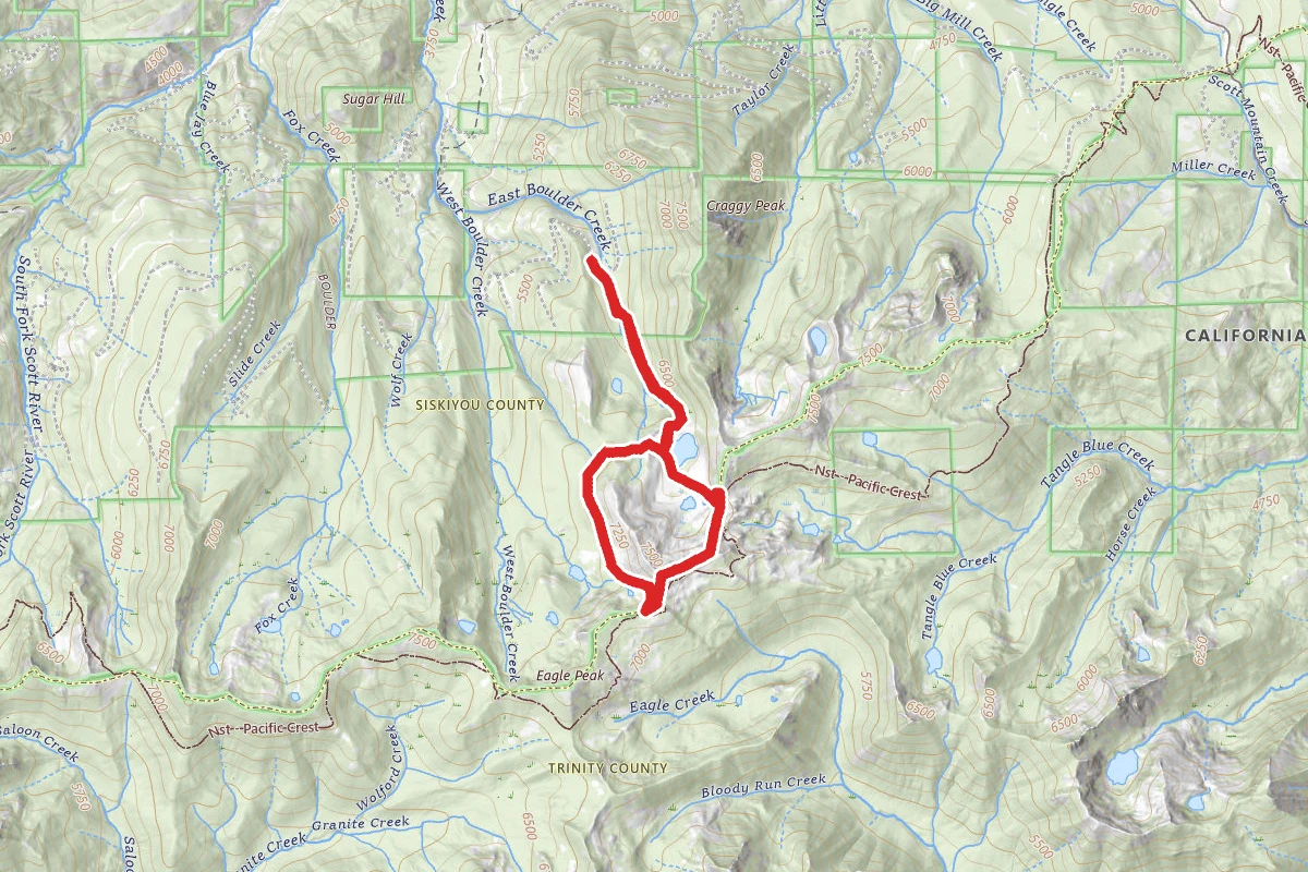 East Boulder and Upper Boulder Lakes Trail