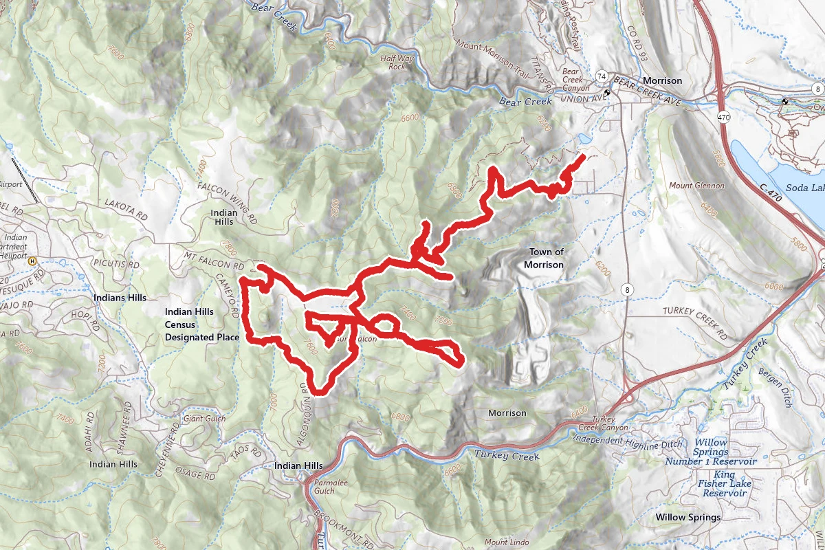 Mount Falcon Mountain Bike Trail