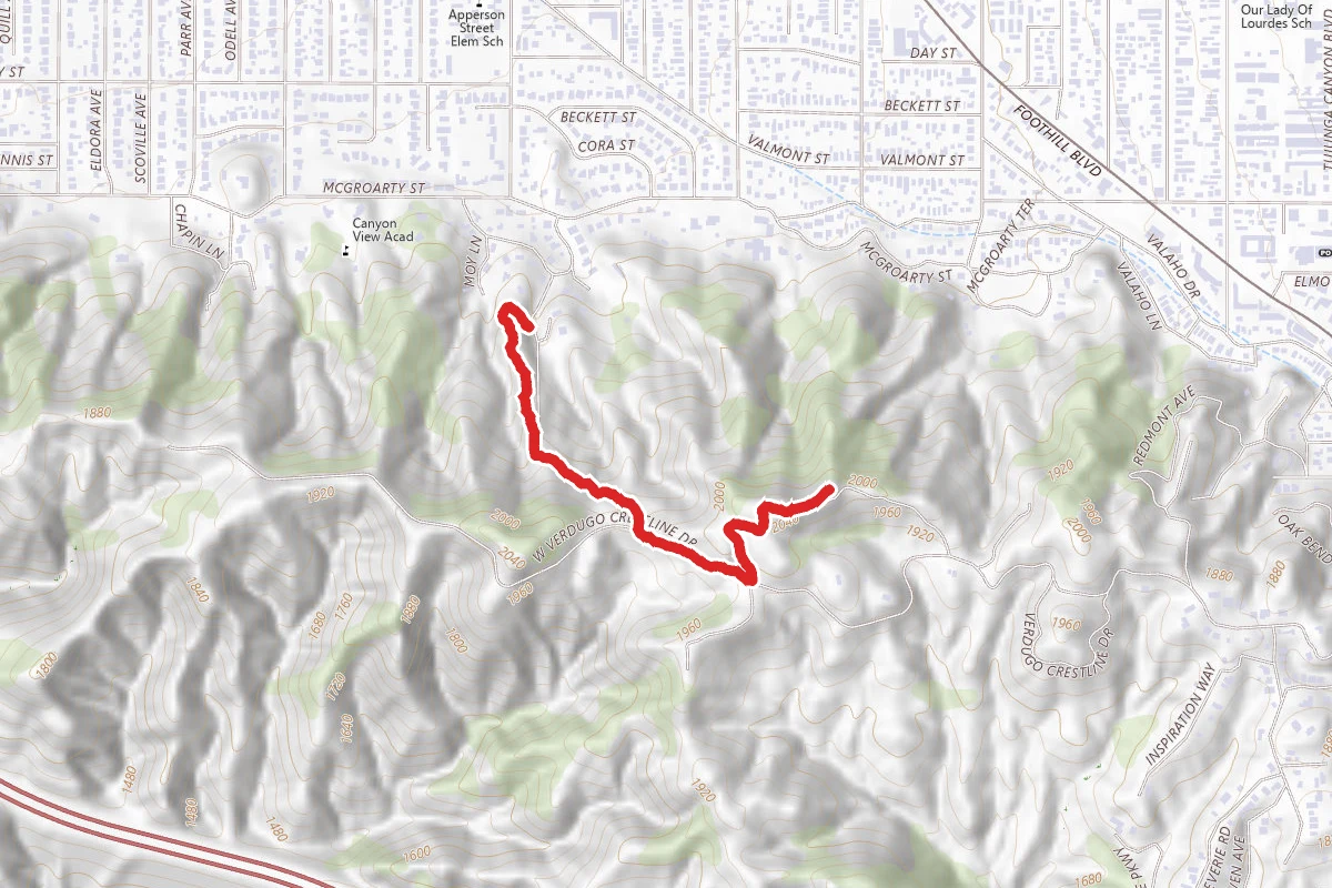 Woodward to Verdugo Crestline