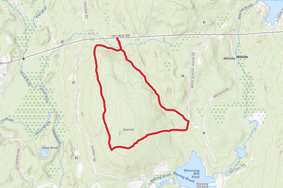 Bald Hill to Sandy Brook to Dove Crest Loop