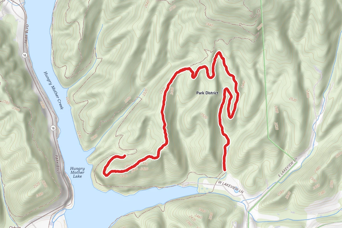 CCC, Vista, Molly's Knob, and Lake Trail Loop