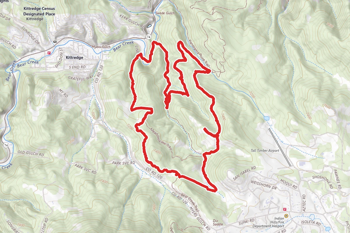 Bear Creek and Independence Mountain Loop