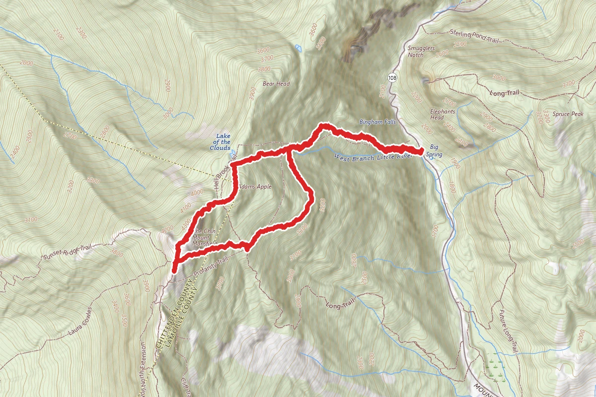 Mount Mansfield via Hellbrook Trail and the Long Trail