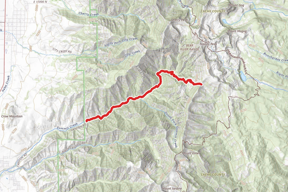 Smithfield Canyon Trail