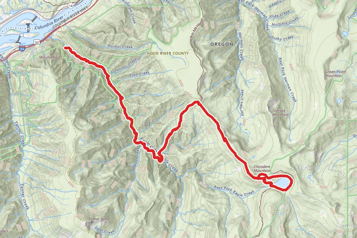 Eagle Creek to Wahtum Lake