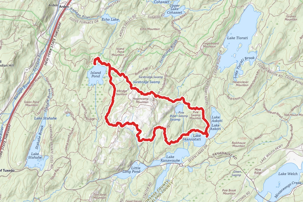 Lake Skannatati and Island Pond Loop
