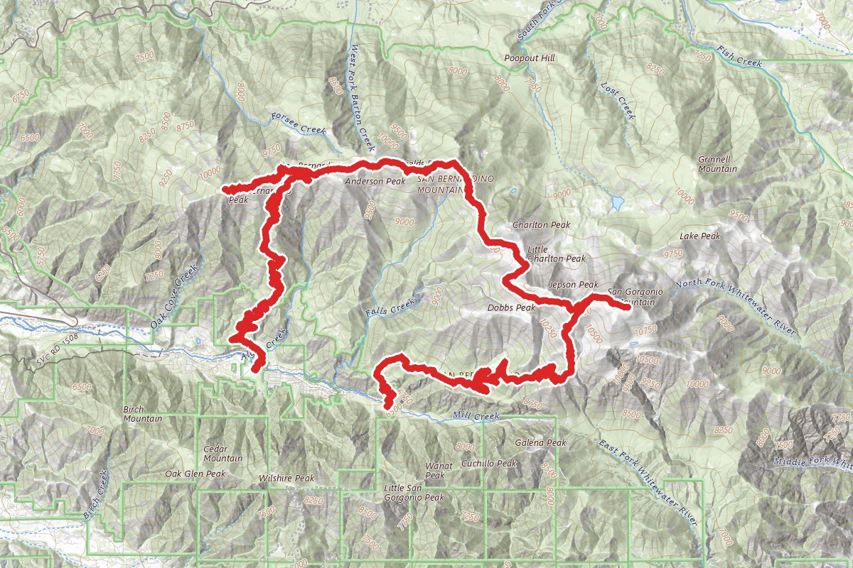 San Bernardino 9 Peaks Traverse