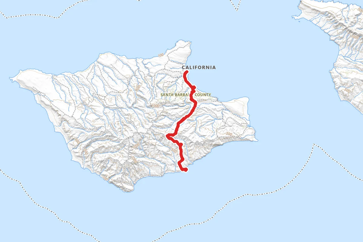 Santa Rosa Island - Pier to Ford Point
