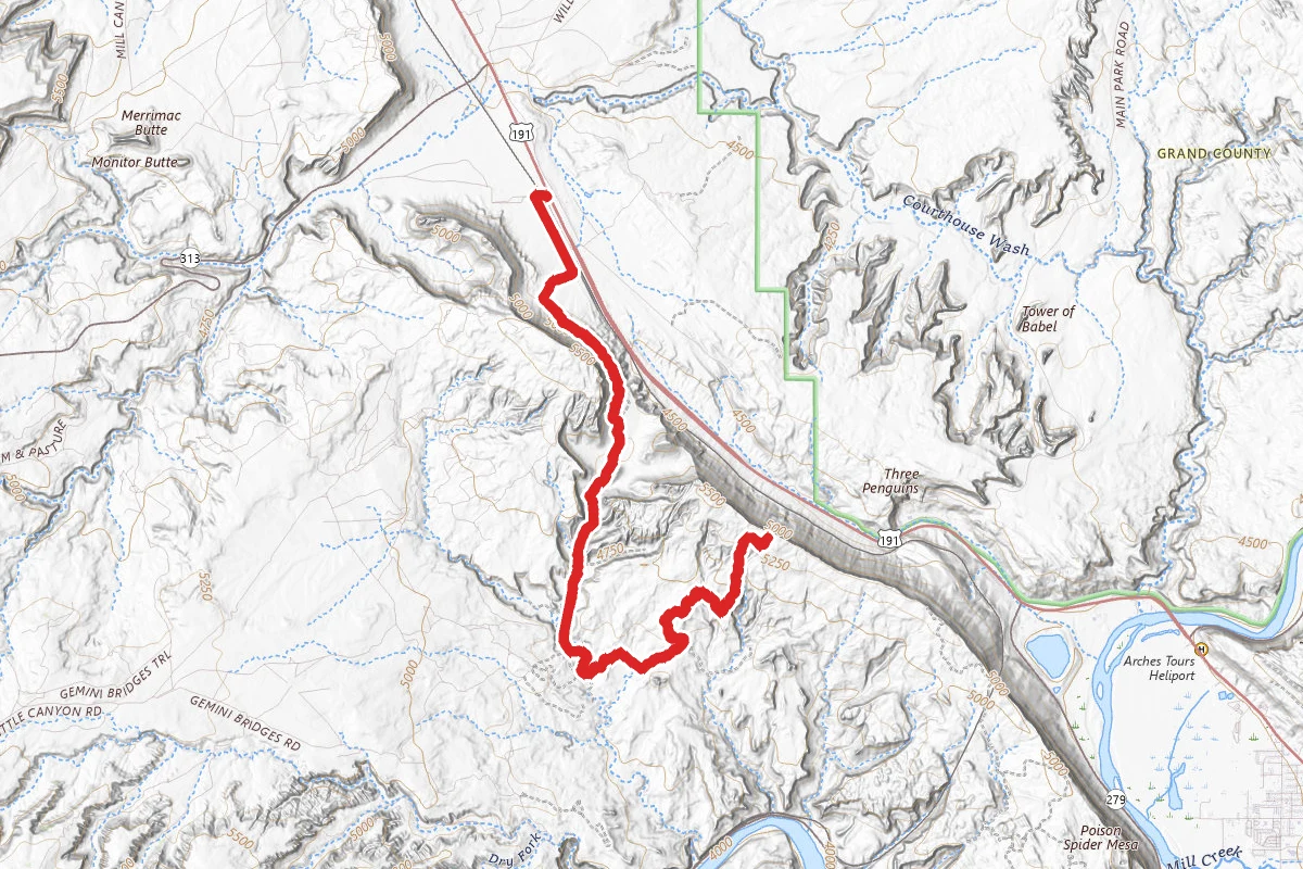 Gold Bar Rim OHV Trail