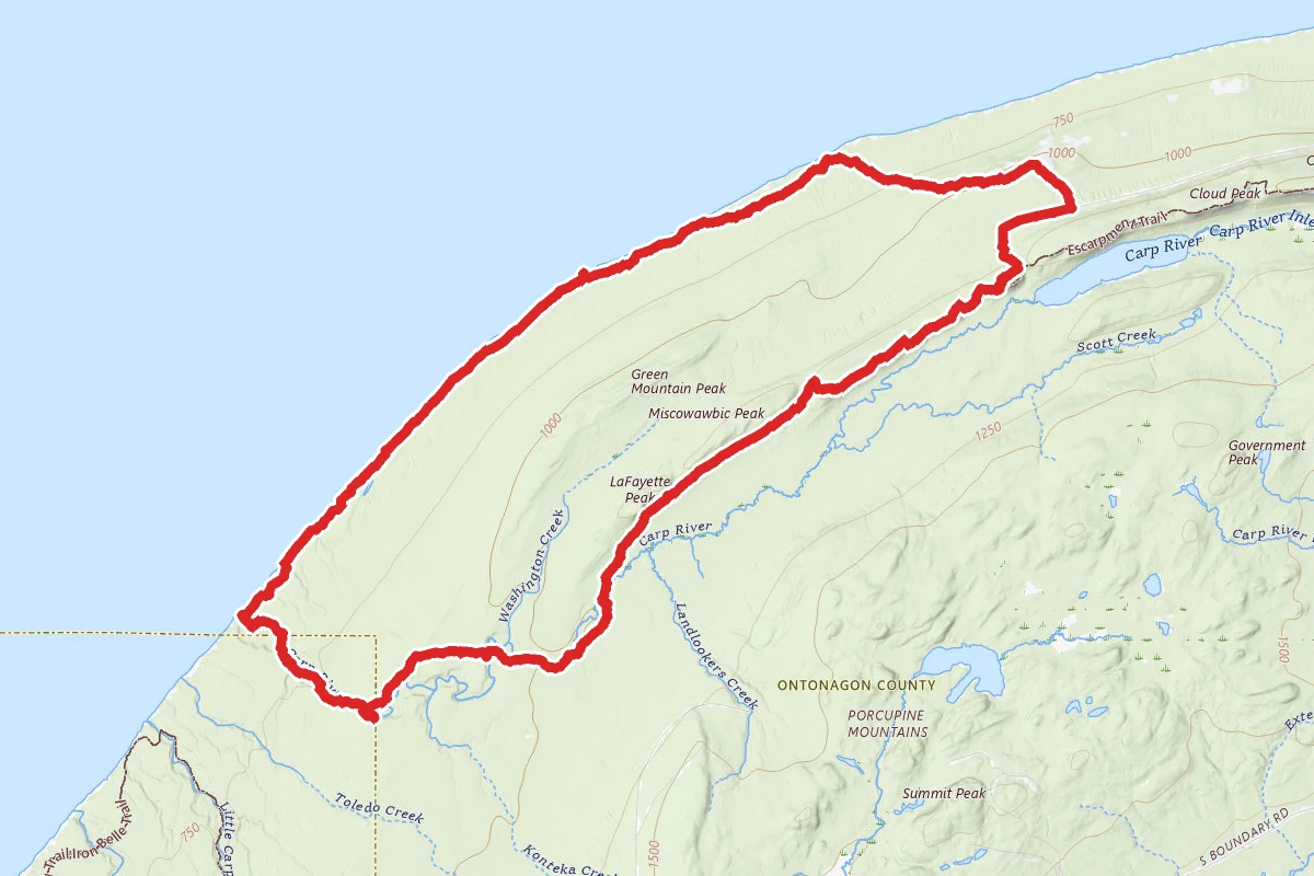 Superior, Big Carp, and Escarpment Loop