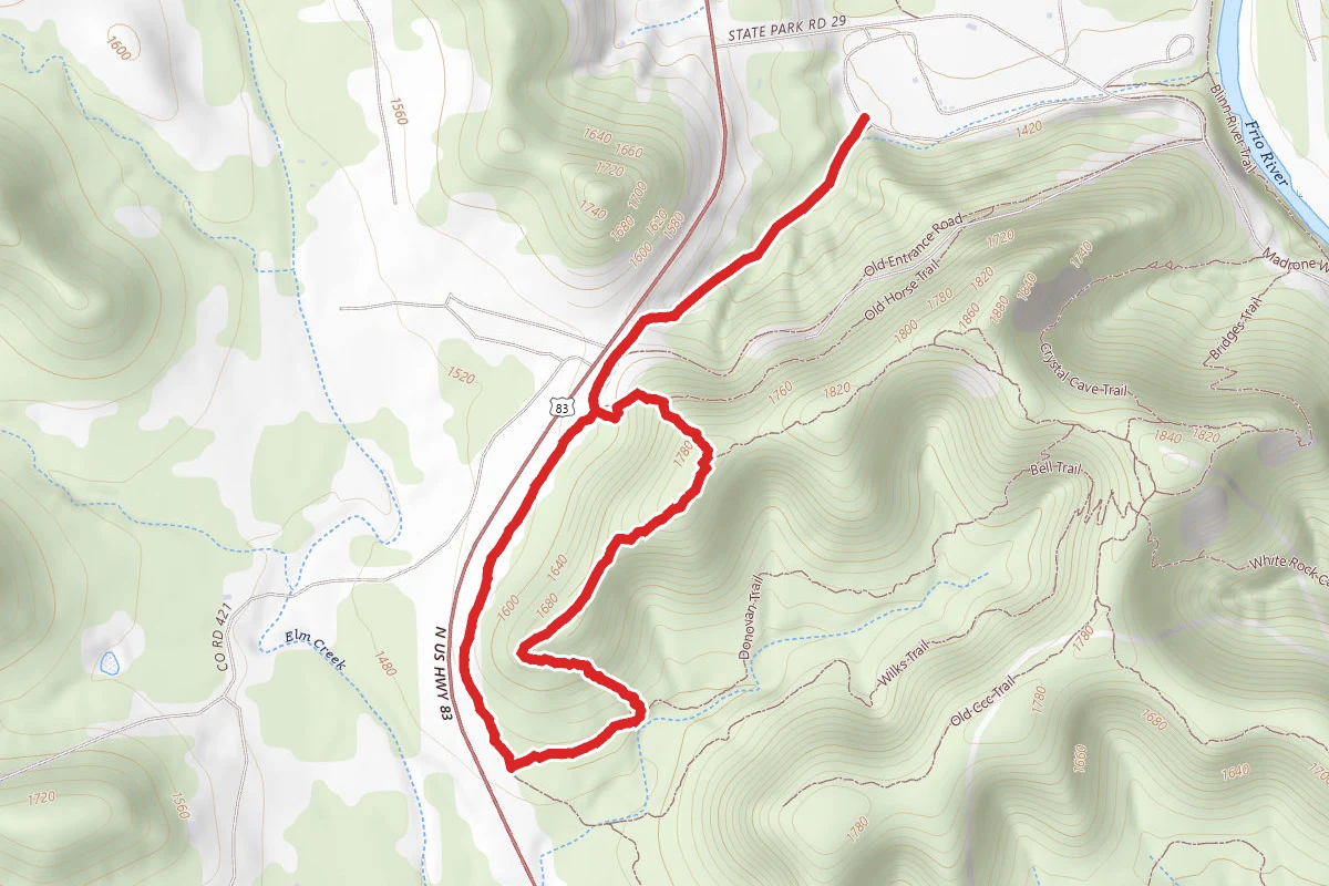 Wild Horse Creek, Highway, and Campos Trail Loop