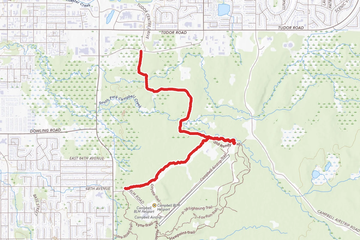 Viewpoint Trail to Salmon Run Trail to Old Rondy Trail