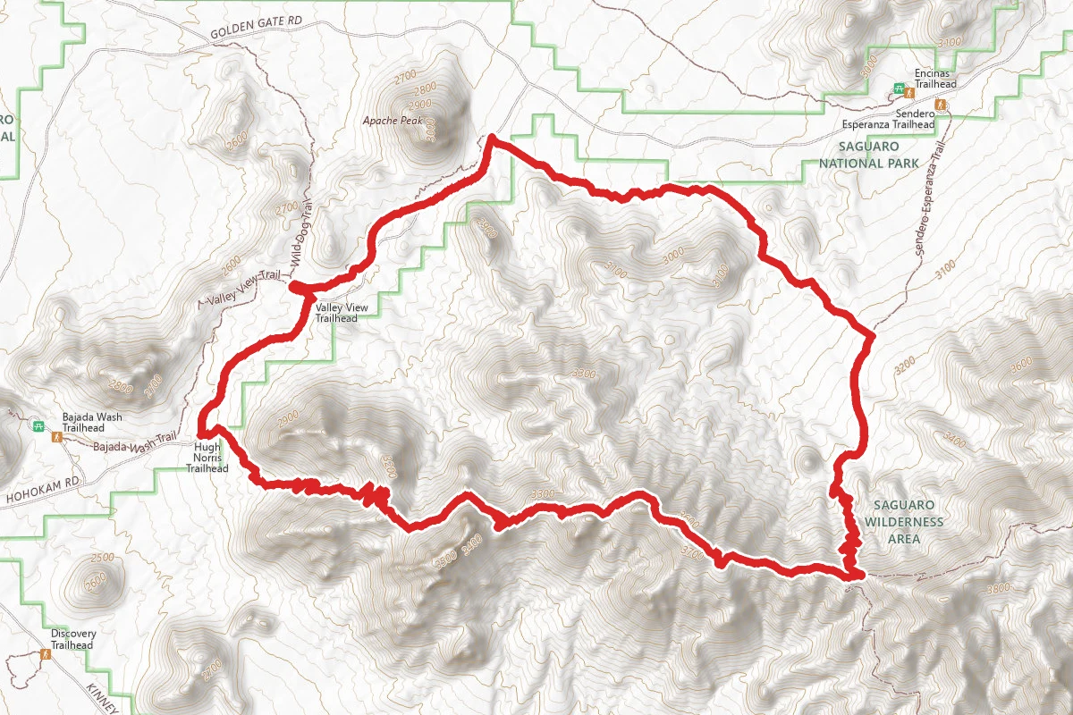 Hugh Norris, Sendero Esperanza, Dobbie Wash Loop