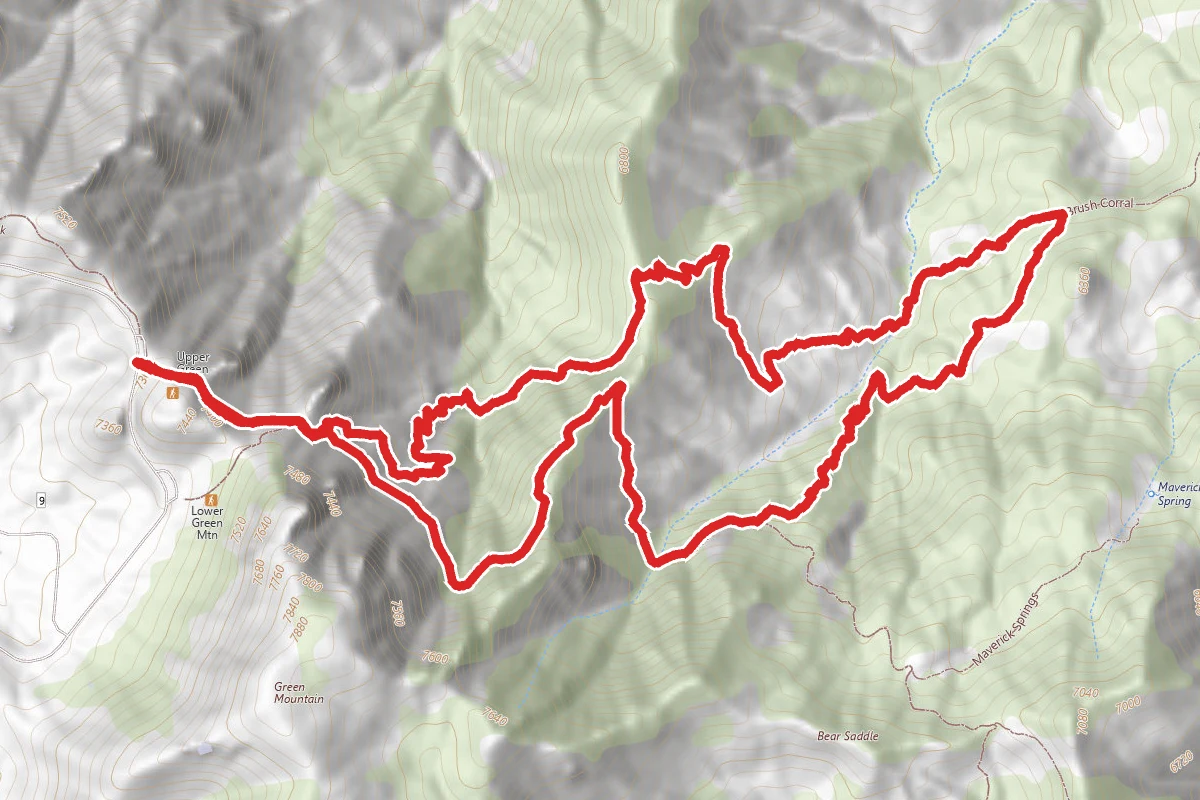 Incinerator, Brush Corral and Green Mountain Loop