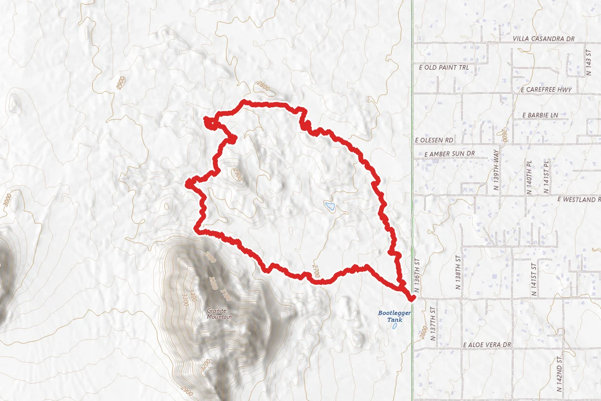 136th Street Express, Renegade, Desperado, Coyote Canyon, Granite Mtn, Cow Poke and Dove Valley Trail