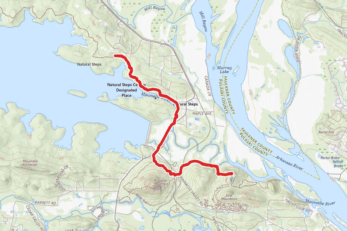 Lake Maumelle via Ouachita National Trail