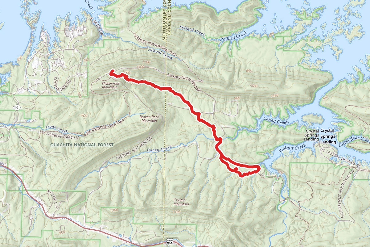 Lake Ouachita Vista and Pollard Creek Trail Loop