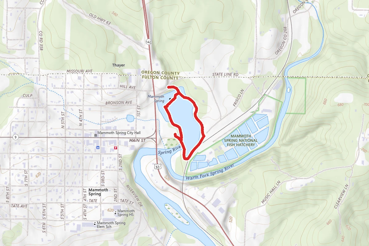Mammoth Spring Interpretive Loop