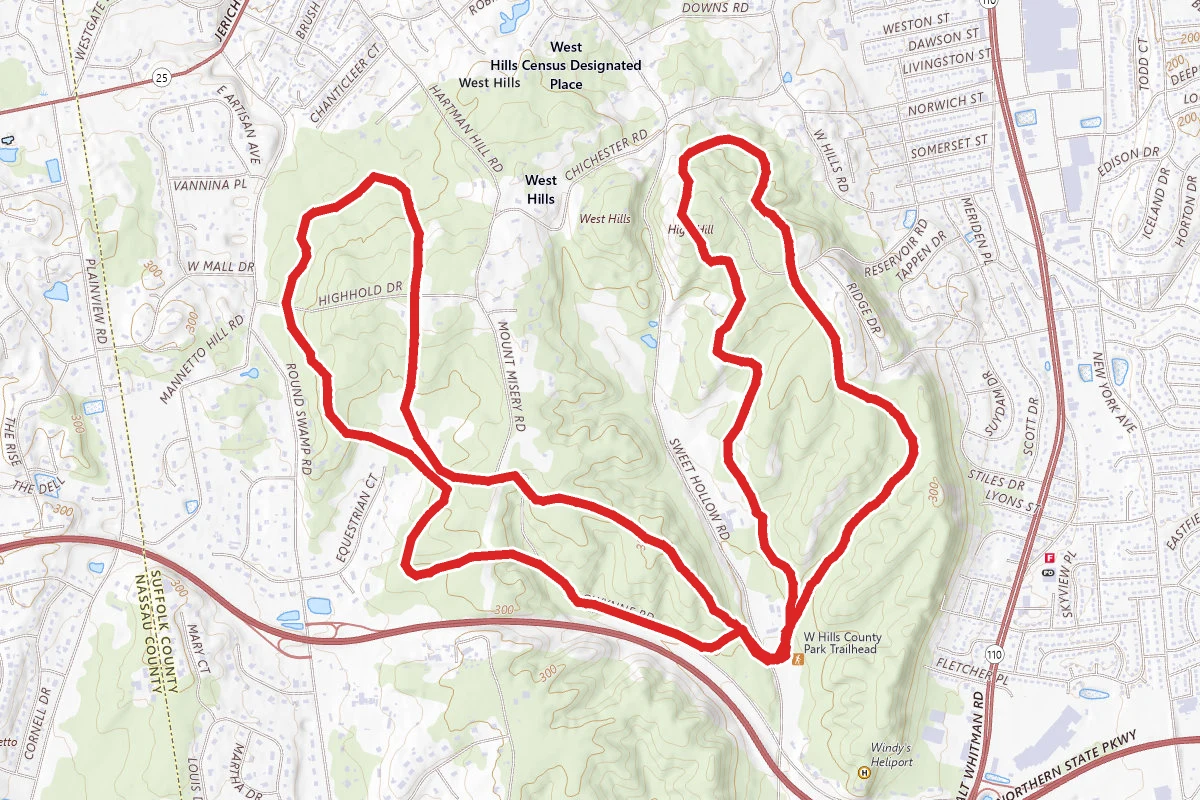 West Hills Park Purple and Orange Loops