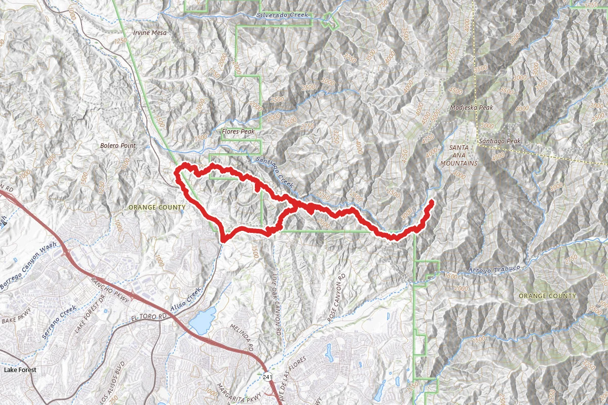 Santiago Canyon and Modjeska Grade
