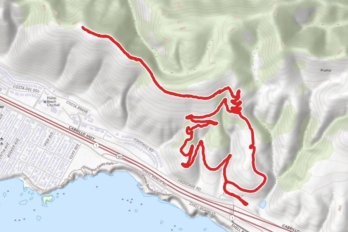 Turtle Trail to Panhandle Trail to High Road