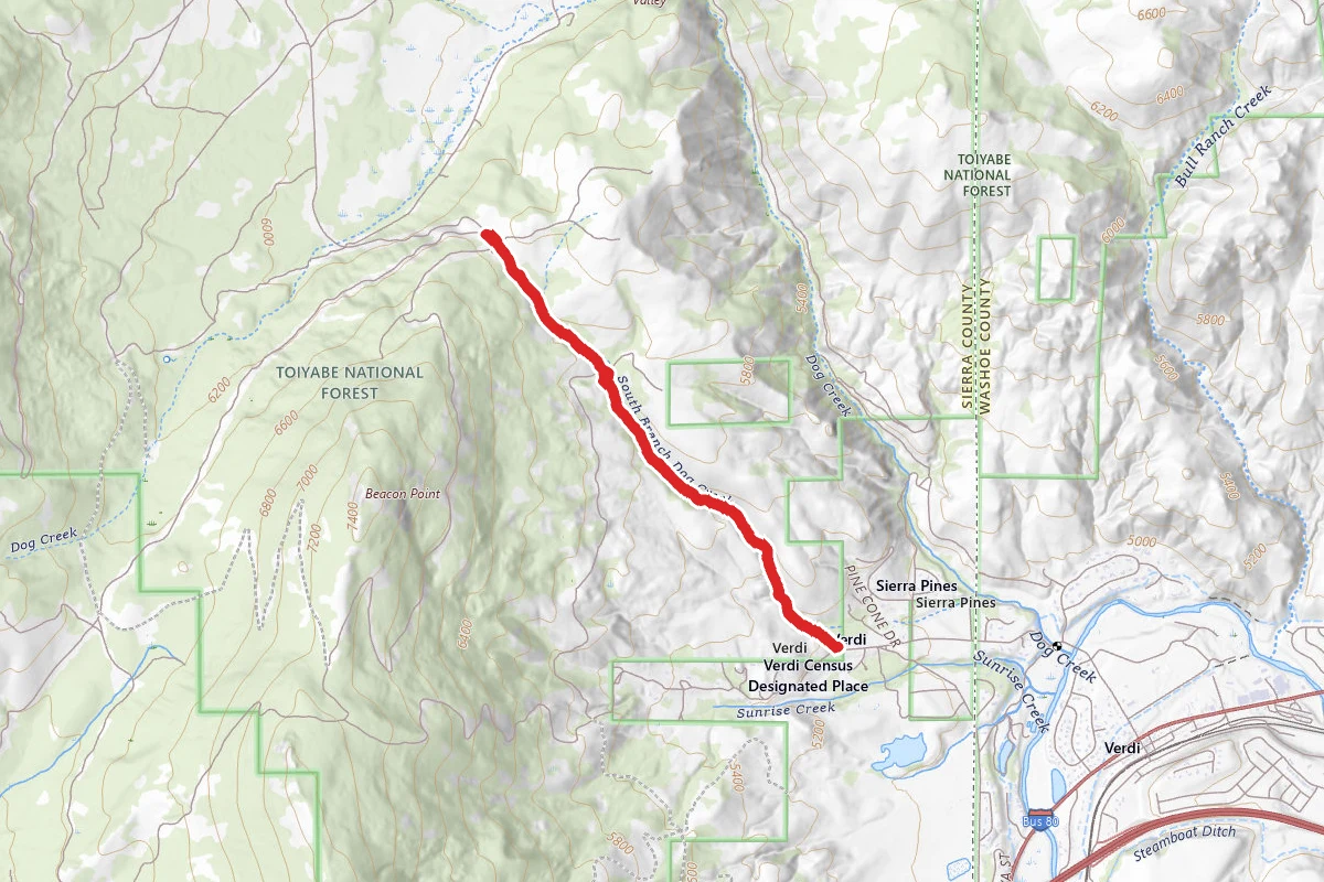 Dog Valley OHV Road