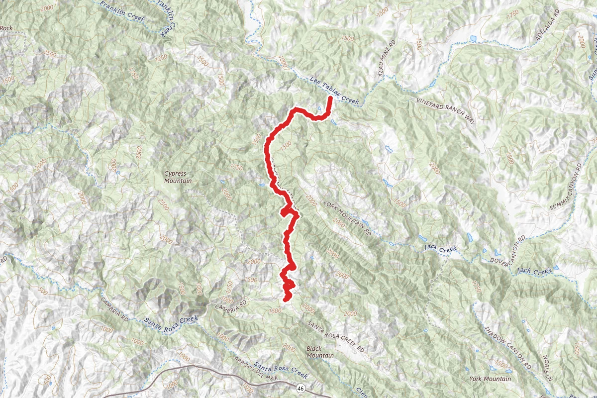 Cypress Mountain Drive OHV Trail