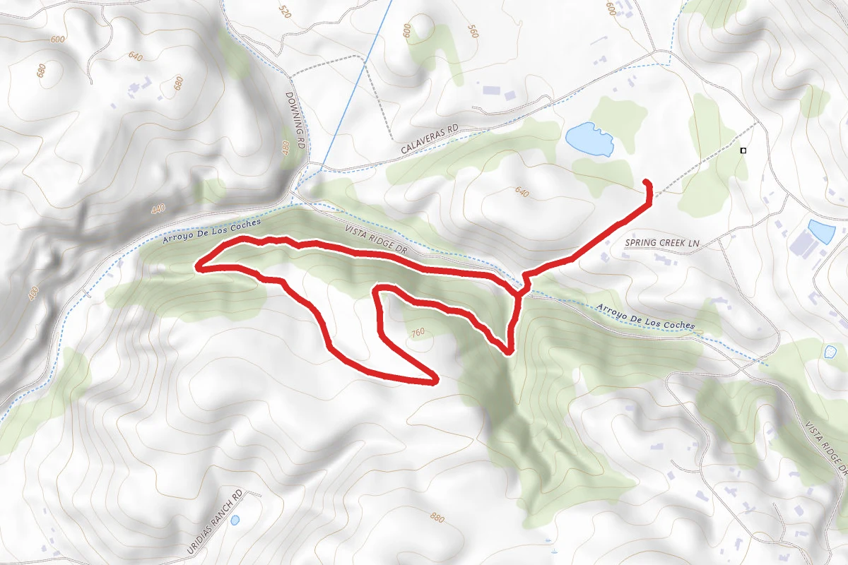 Spring Valley to Los Coches Ridge Trail Loop