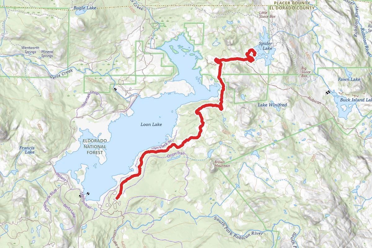 Loon Lake to Spider Lake