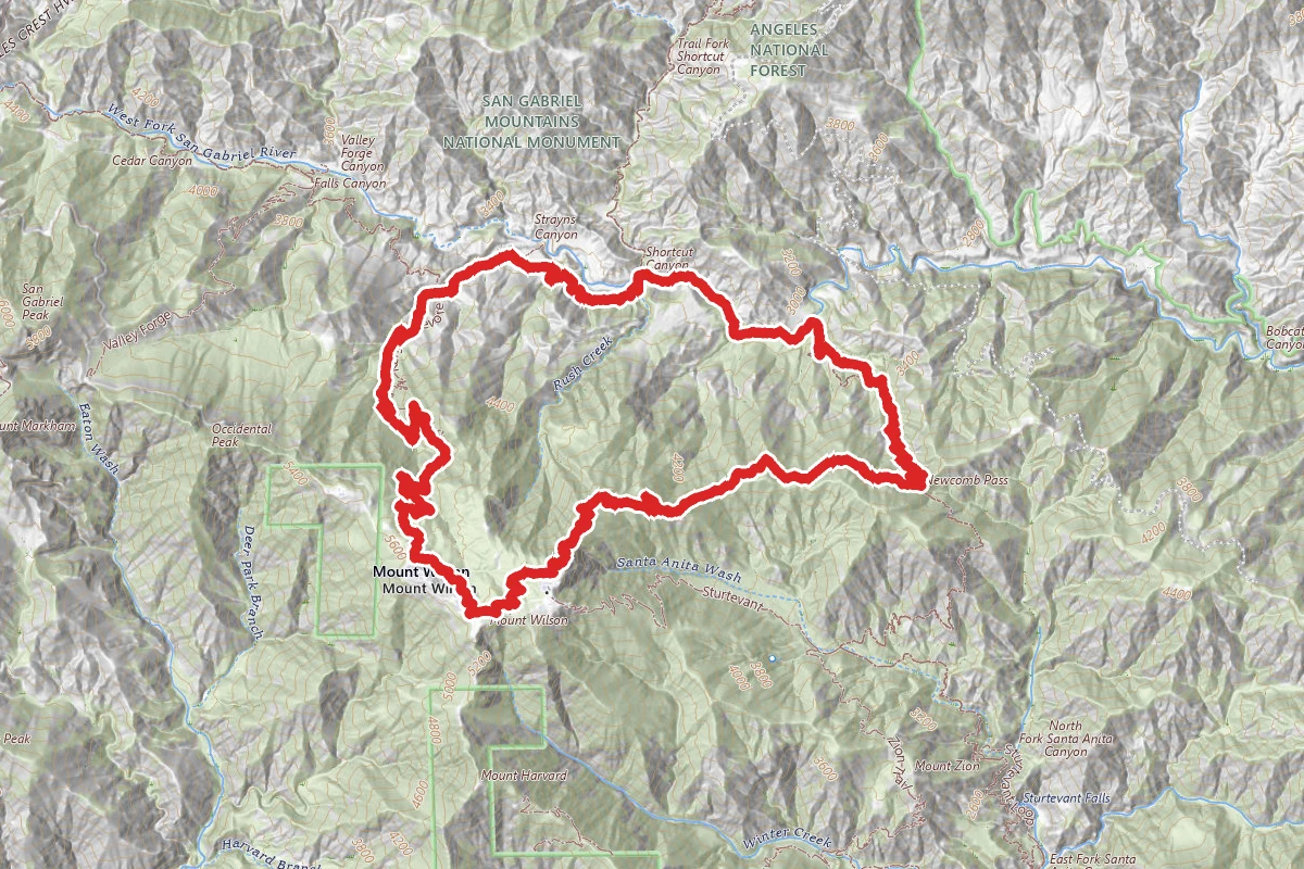 De Vore Trail Campground Rim Trail