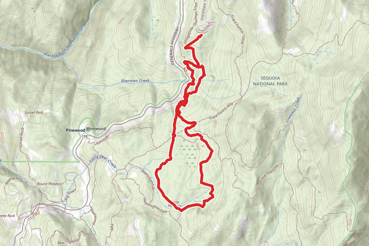 Circle Meadows via Congress Trail