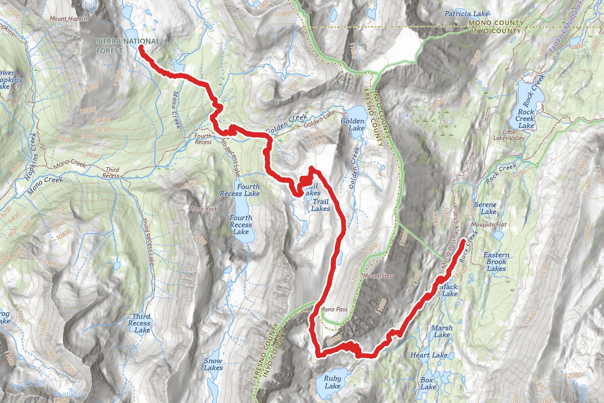 Pioneer Basin Lakes Trail