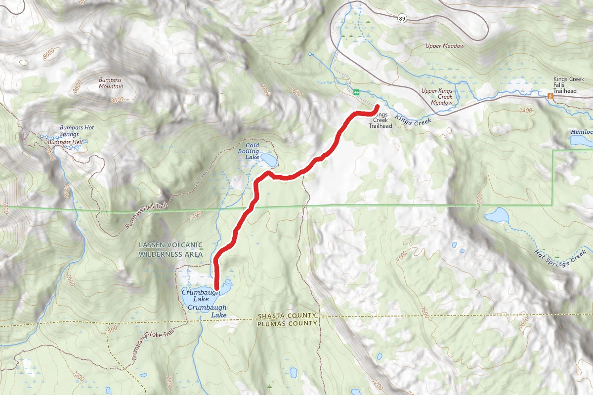 Crumbaugh Lake via Cold Boiling Lake Trail